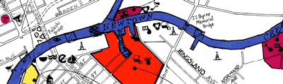 Detail of Newtown Creek map